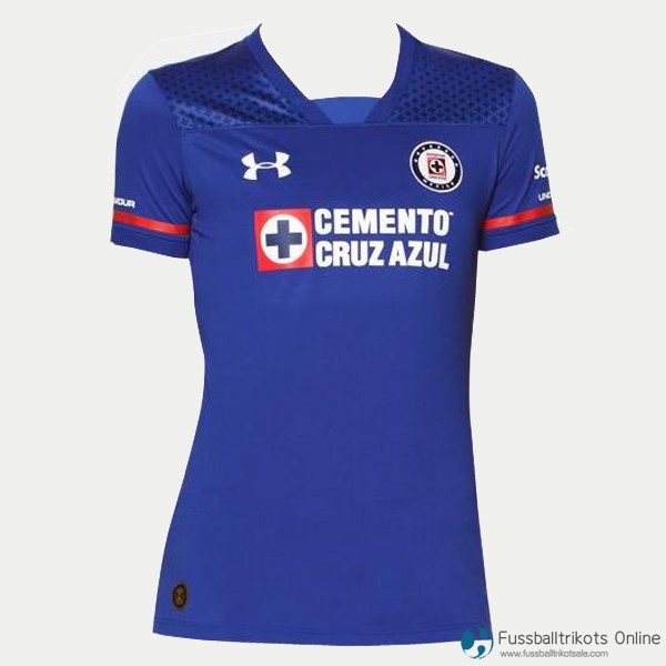 Cruz Trikot Blau Damen Heim 2017-18 Fussballtrikots Günstig